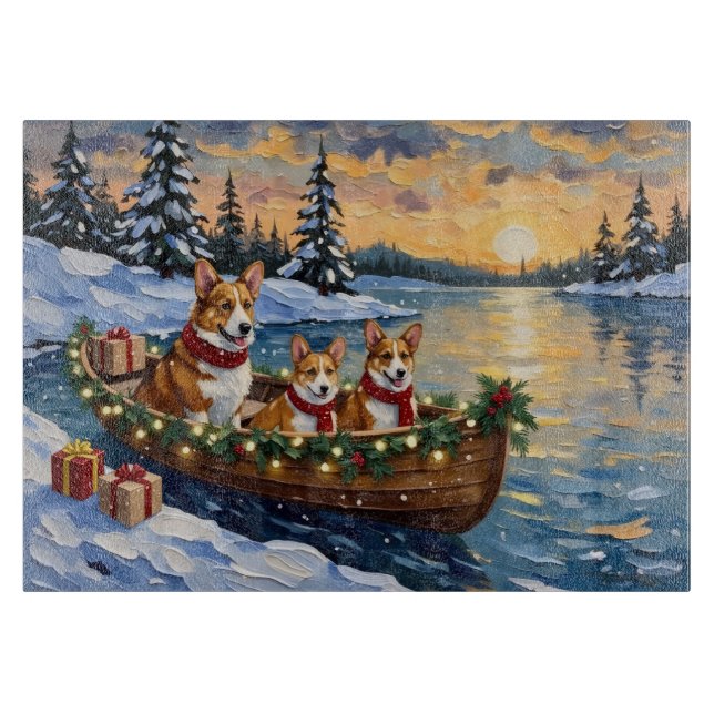 Corgi Christmas Boat Holiday (Framsidan)