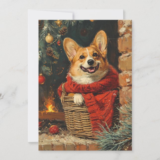 Corgi christmas julkort (Framsida)