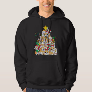 Corgi Christmas Tree Dog Santa Merry Corgmas Xmas Hoodie