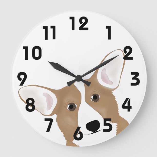 Corgi Clock Stor Klocka (Framsida)