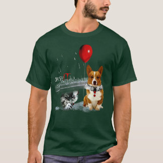 Corgi Clown Circus Oh it Outfit Matching Halloween T Shirt