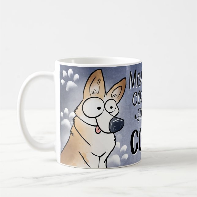 Corgi Coffee Älskare Mugg (Vänster)