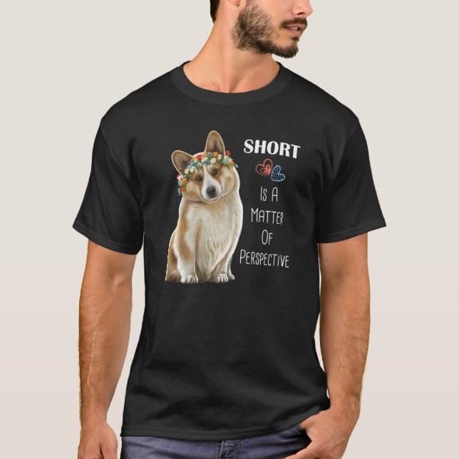 Corgi Corgi för Hund T Shirt (Framsida)