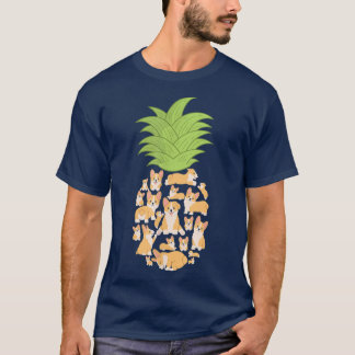 Corgi Corgis Pineapple Hund älskare T Shirt