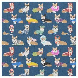 corgi costumes navy tyg