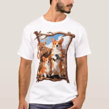 Corgi Country – Rolig Corgi T-shirt, Rustik Americ