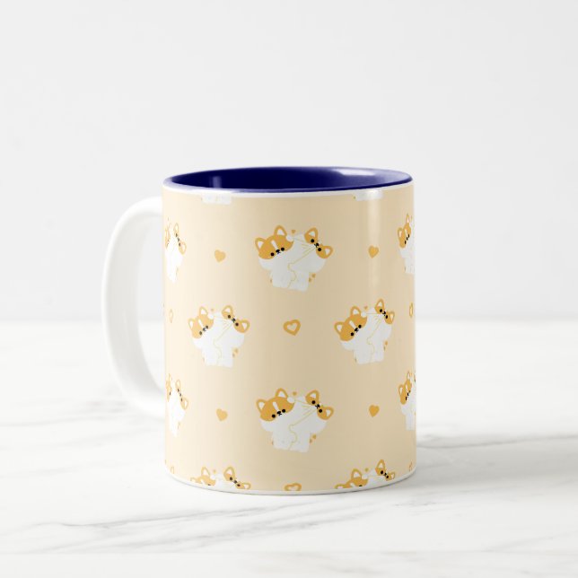 Corgi Couple Mugg (Framsida vänster)