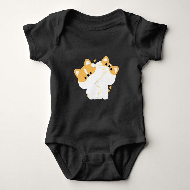 Corgi Couple T Shirt (Framsida)