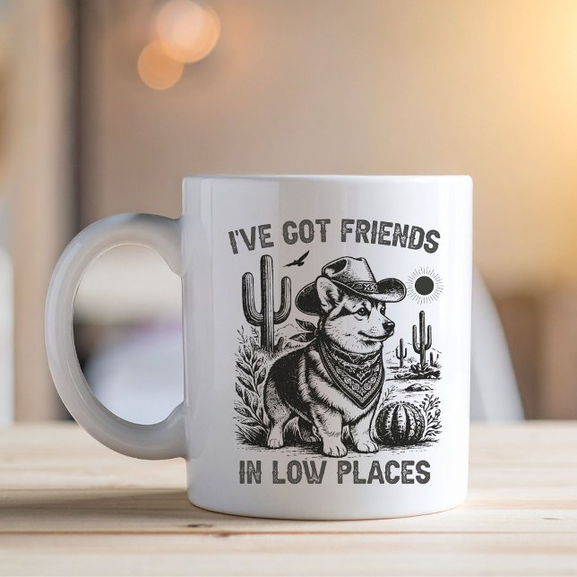 Corgi Cowboy Funny Dog Mug Kaffemugg (Skapare uppladdad)