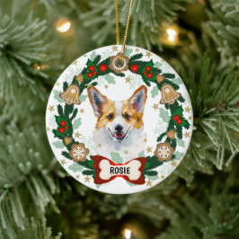 Corgi Cute Hund jul Cute Hund Cookie WAN Julgransprydnad Keramik