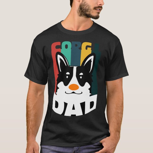 Corgi Dad  550 T Shirt (Framsida)