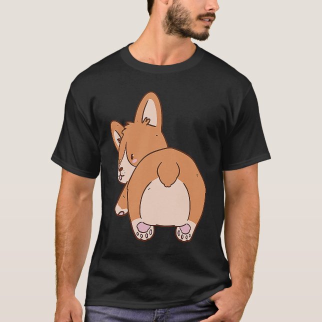 Corgi Dog 10 T Shirt (Framsida)