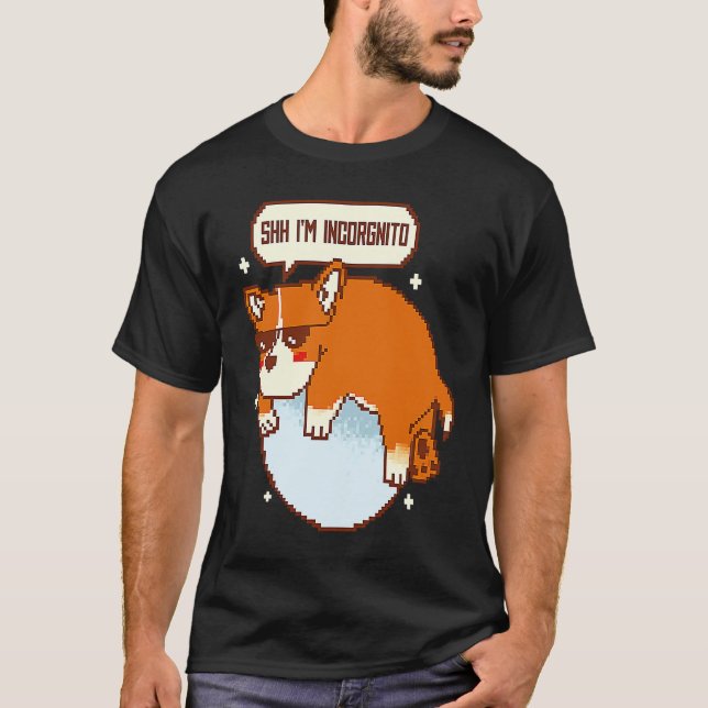 Corgi Dog 2 T Shirt (Framsida)