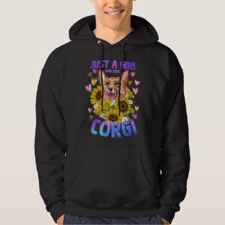 Corgi Dog   Cute Puppy Girl Woman Hoodie