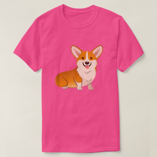 Corgi Dog Pembroke Welsh T-Shirt Copy (Design framsida)