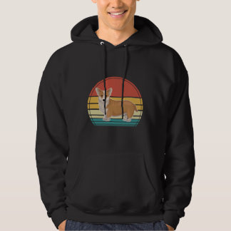 Corgi Dog Retro  20 Hoodie