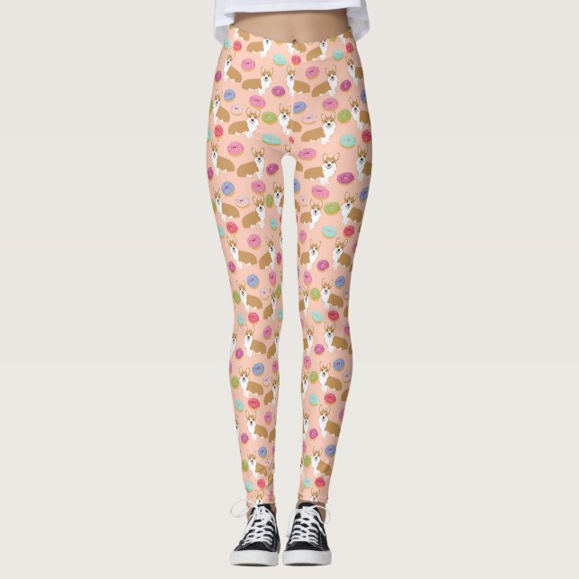 Corgi Donut Leggings (Framsida)
