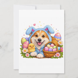 Corgi Easter Card Julkort
