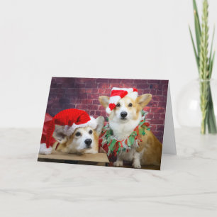 Corgi Elf-julkort Kort