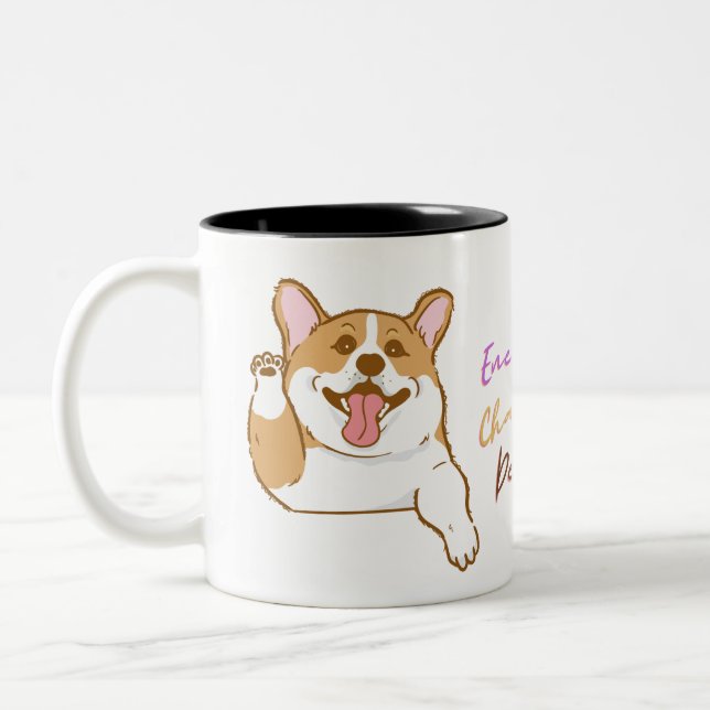 Corgi: Energetic, Charmers, Delight Mugg (Vänster)
