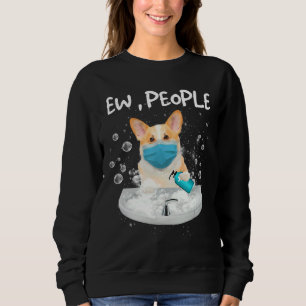 Corgi Ew People Hund Tvättar Händer som bär en Ans T Shirt