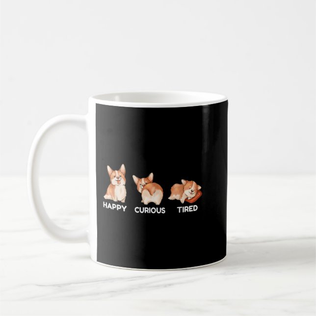 Corgi Expression Hundar Corgi  Kaffemugg (Vänster)