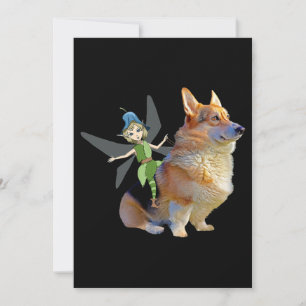 Corgi & Fairy - Funny Pembroke Welsh Corgi Julkort