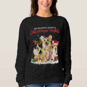 Corgi Färg är Jul Ljus Julafton T Shirt