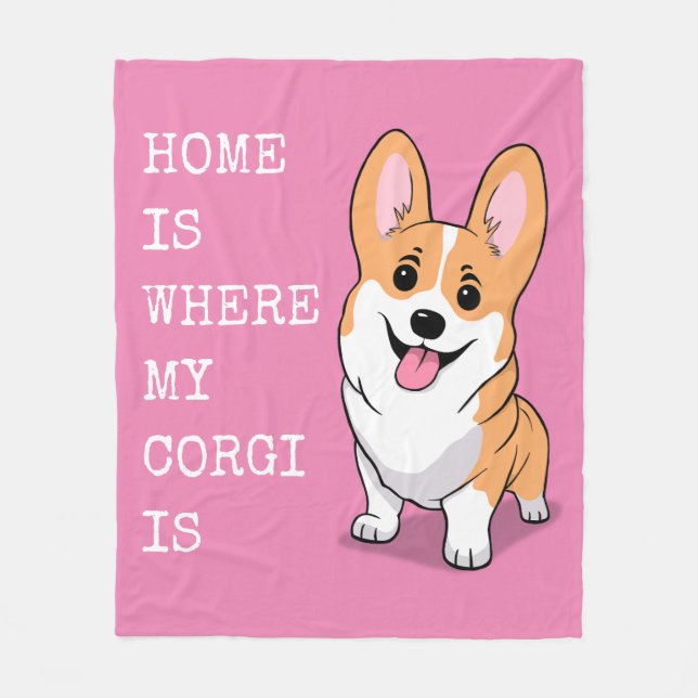 Corgi Fleecefilt (Framsidan)
