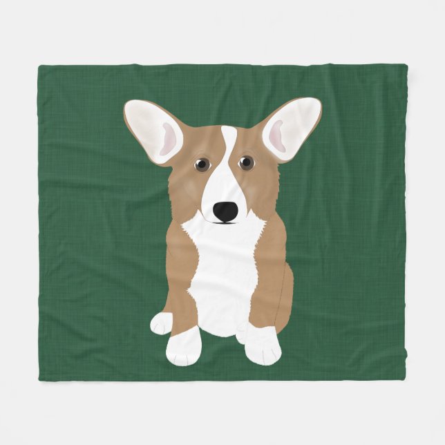 Corgi Fleys blanket Fleecefilt (Framsidan (Horisontell))