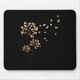 Corgi Flower Fly Dandelion Cute Hund älskare Musmatta