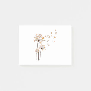 Corgi Flower Fly Dandelion Cute Hund älskare Post-it Block
