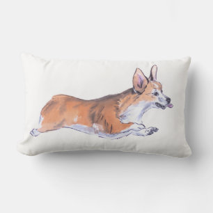 Corgi-flygfärgsmålning Lumbarkudde