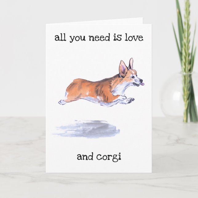 Corgi-flygsumimålning Kort (Framsida)