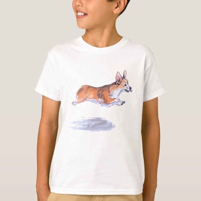 Corgi-flygsumimålning T Shirt (Framsida)
