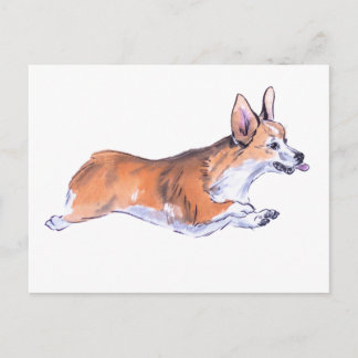 Corgi-flygsumimålning Vykort