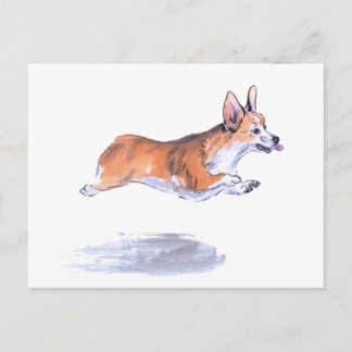 Corgi-flygsumimålning Vykort
