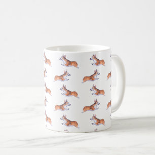 Corgi-flygtid i mönster kaffemugg