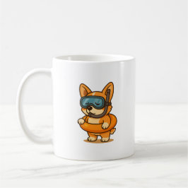 Corgi Flyter Mugg | Drinkware för Cute Summer Hund