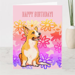 Corgi-födelsedagskort Kort