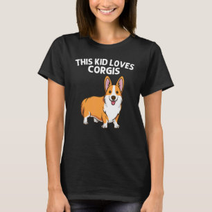 Corgi För barn Boys Welsh Corgi Hund Animal T Shirt