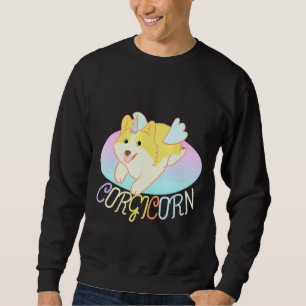 Corgi För barn Girls Corgicorn Unicorg Hund Lång Ärmad Tröja