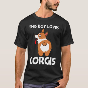 Corgi for Boys Kids Pet Hund Animal Doggy Owner T Shirt