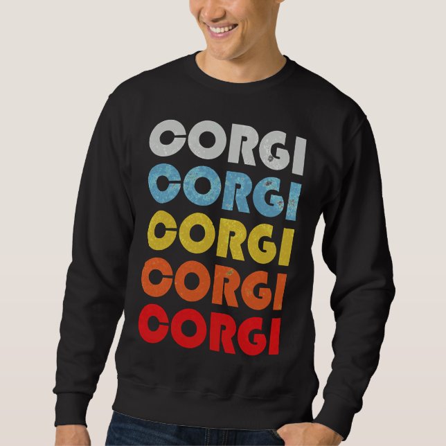 Corgi For Dog Mom Lång Ärmad Tröja (Framsida)