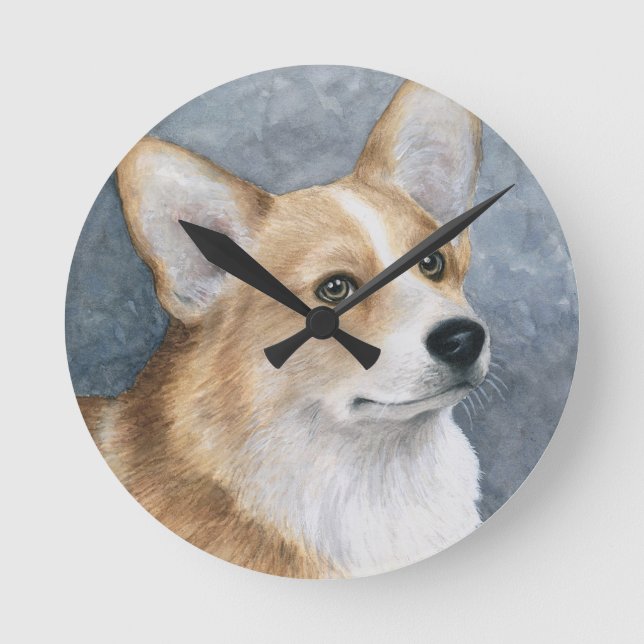 Corgi för hund 89 rund klocka (Framsida)