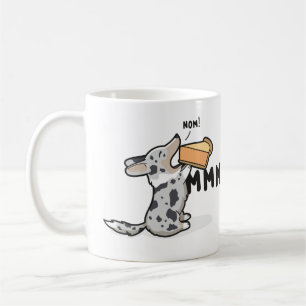 … Corgi för paj Mmm [blåttmerlekoftan] Kaffemugg