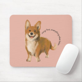 'Corgi först, allt annat senare.' Corgiälskare Musmatta