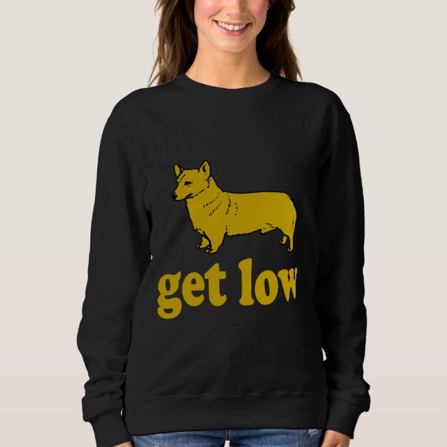 Corgi Get Low T Shirt (Framsida)