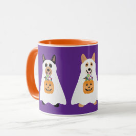 Corgi Ghost Hundar Halloween Mugg