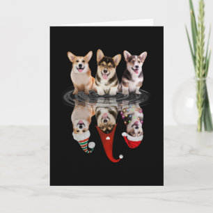 corgi glad jul rolig förklädnad hund kort